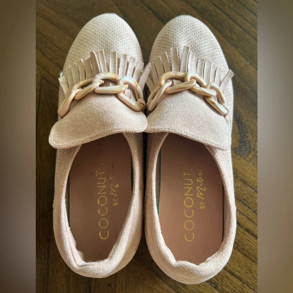 Coconuts by Matisse Pink Perforated Platform Loafers Women’s Size 8 New - Picture 5 of 7